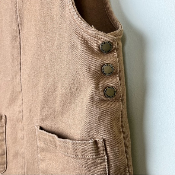 RYLEE + CRU OVERALL DRESS - Camel Brown XS - Picture 6 of 13